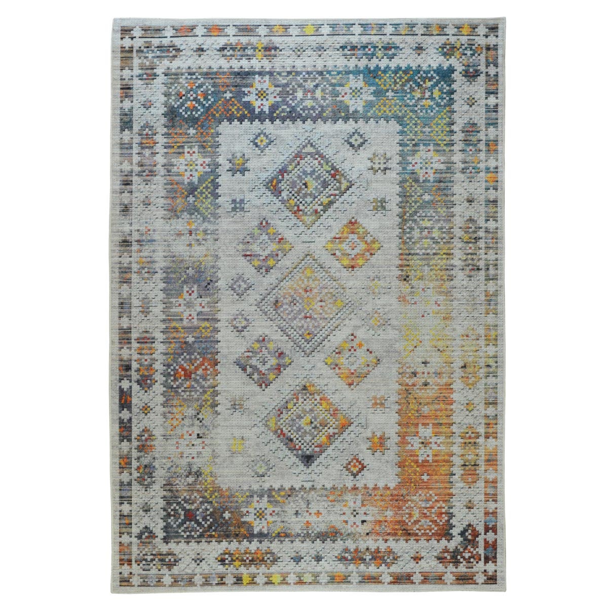 Alfombra lavable kilim 1642 multi 120x180 cm