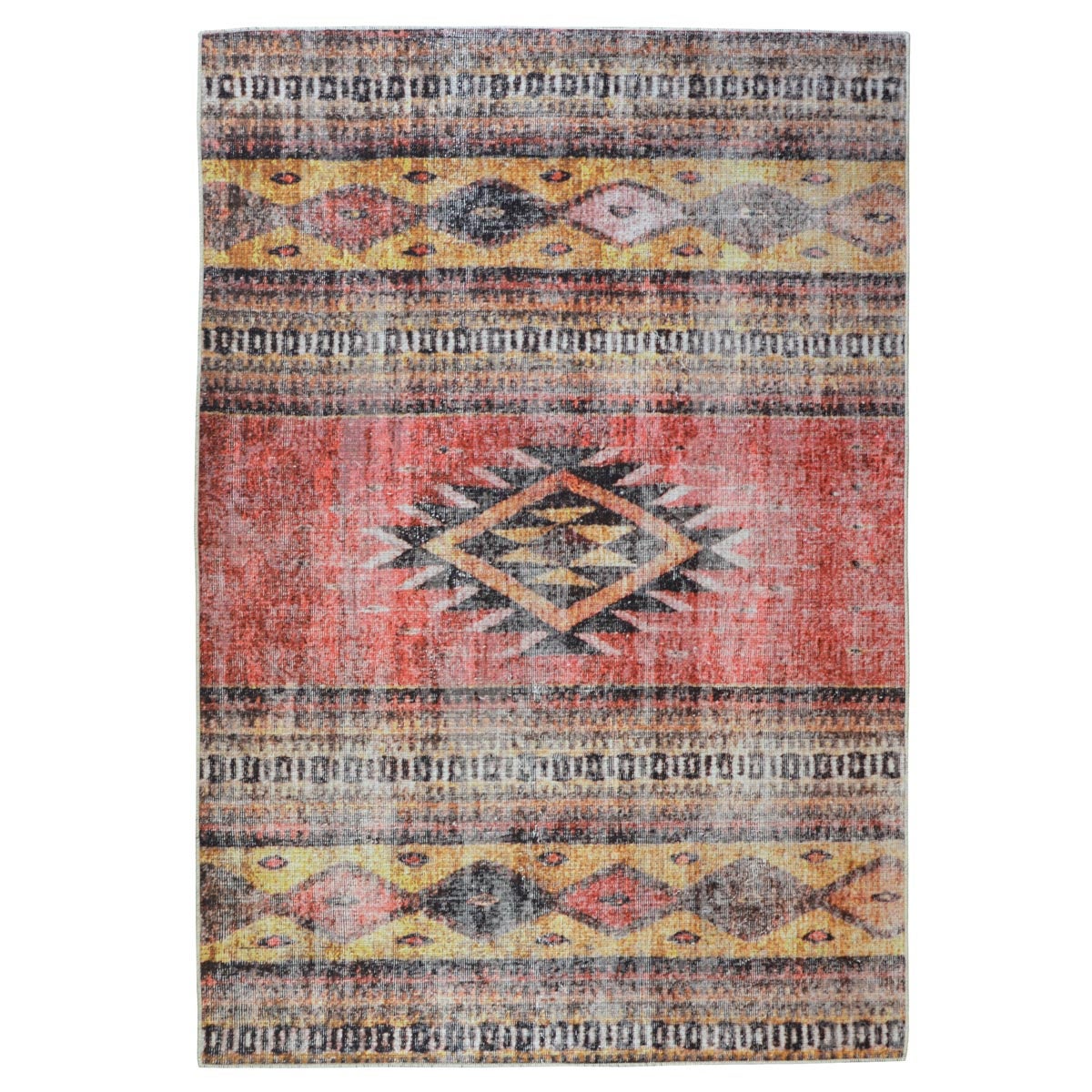 Tappeto kilim tradizionale multicolore lavabile 1668 MULTI cm.80x150