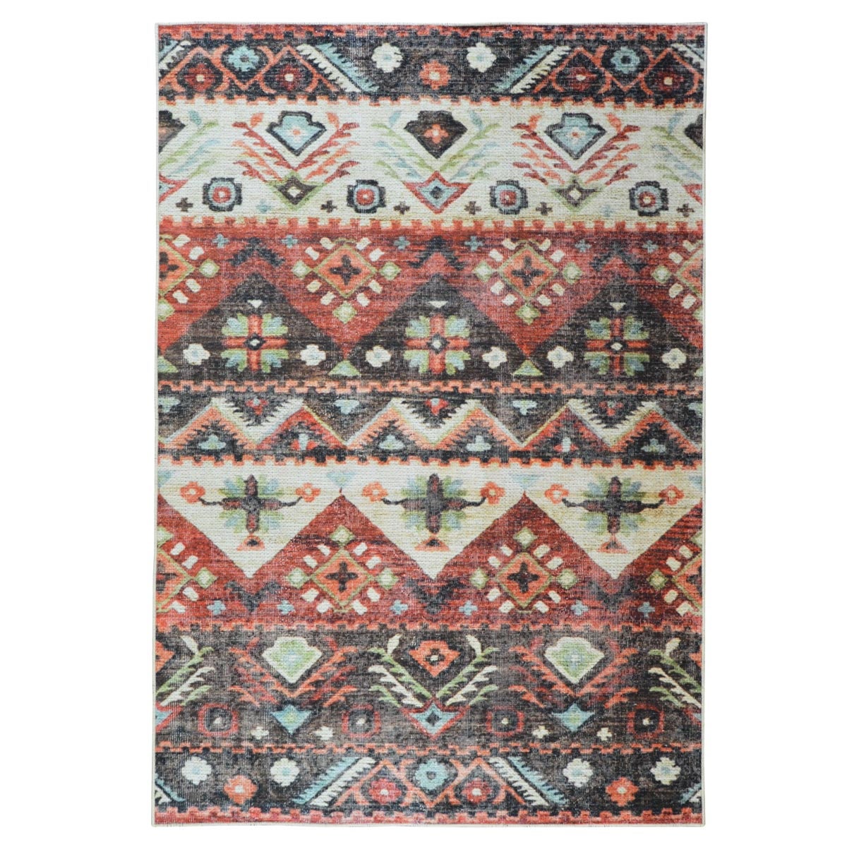 Tappeto kilim tradizionale multicolore lavabile 1668 MULTI cm.120x180