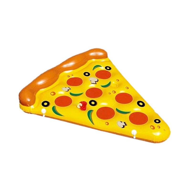Bouée géante Pizza, avec porte verre intégré - Bouée Géante
