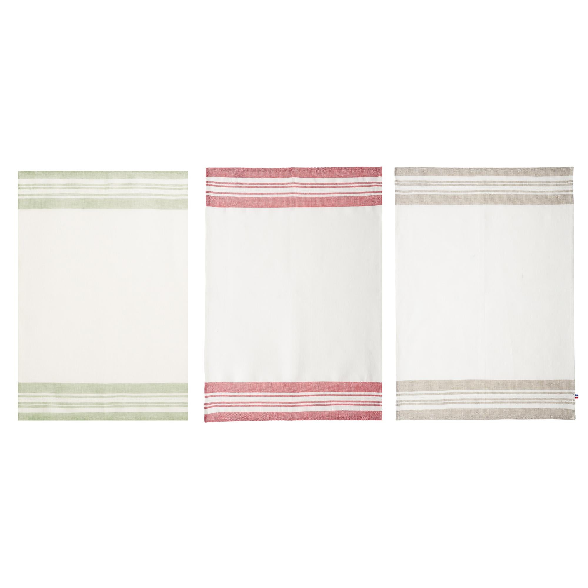 Lot de 6 torchons à carreaux Jacquard 100% Coton