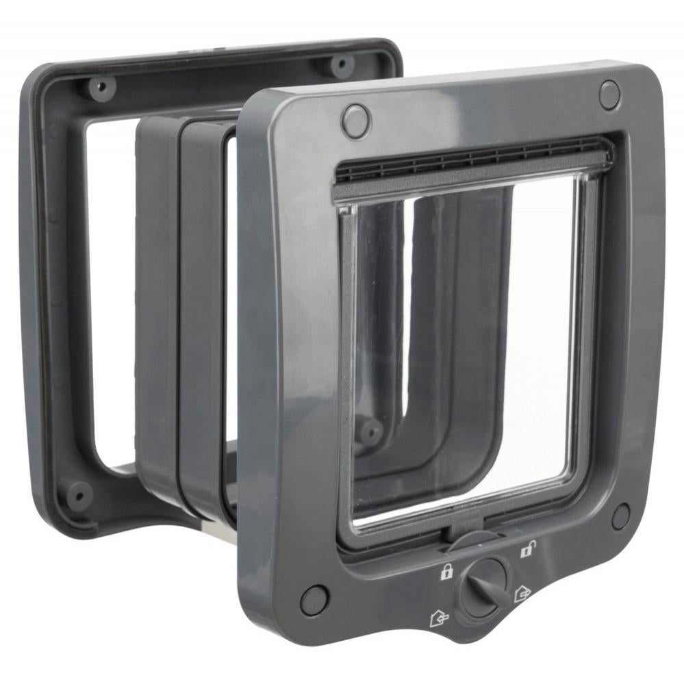 Trixie Chatiere 4 Positions Avec Tunnel 22 Cm Ext Grise Pour Chat Tr Leroy Merlin