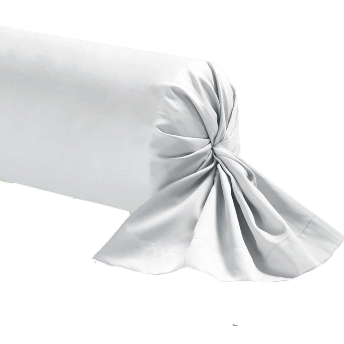 Protège Traversin Terre De Nuit Molleton 160 G/m² - Blanc - 180 Cm - 80% Coton, Fermeture Élastique