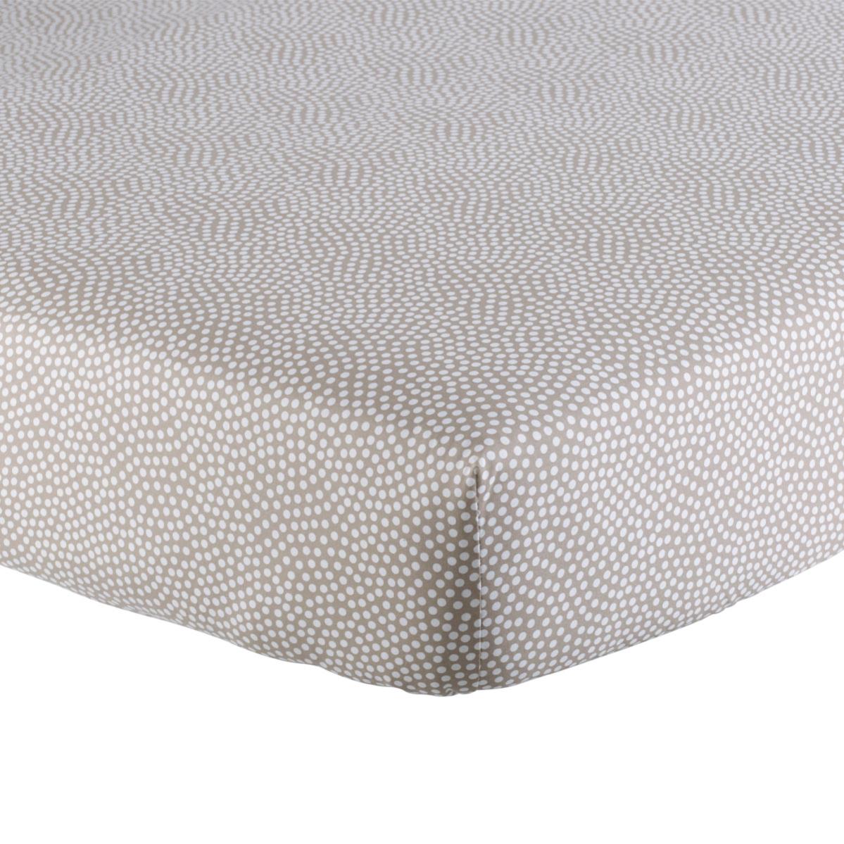 Drap-housse Bébé Mon P'tit Dodo 60x120 Cm - Imprimé Baleines, 100% Coton, Extensible, Label Oeko-Tex