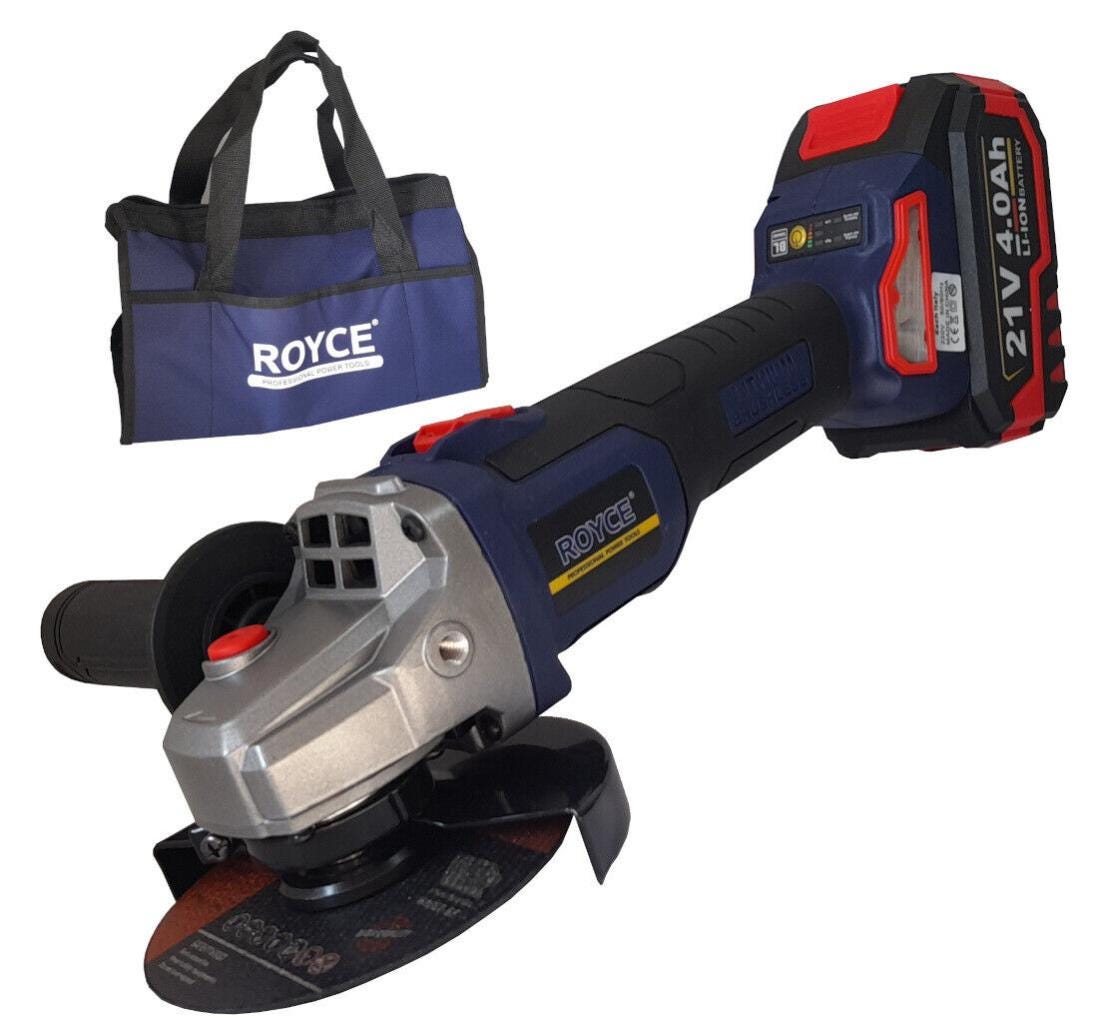 Smerigliatrice Angolare Senza Fili 125mm - 2 Batterie 4000mAh, Motore Brushless 10000 RPM, 9 Accessori - Foto 11