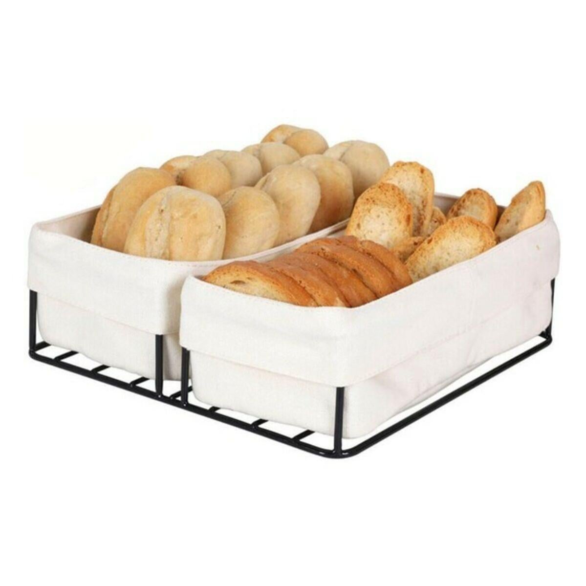IBILI Portapane Ovale In Polyratan Nero 18x13x7 Cm - Cesto Decorativo Per Pane, Frutta O Altri Alimenti, Design A Spina Di Pesce - 3