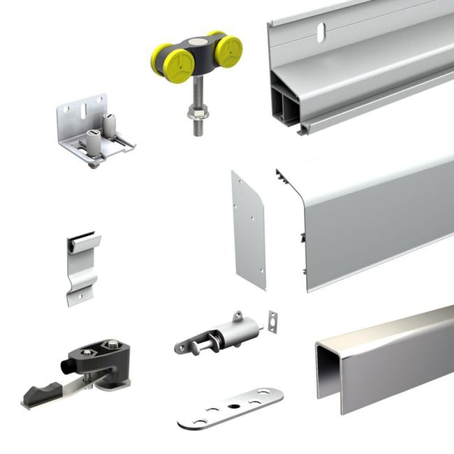 pack manuel pour volet coulissant 2 vantaux largeur baie 1 35 m max leroy merlin