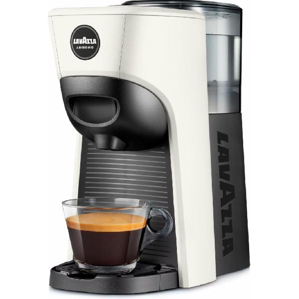 Macchina per Caffe Espresso e Cappuccino caffe in polvere e Cialde di carta  POMPA ITALIANA 15bar con 3 Filtri per 1 e 2 tazzine e strumento per indica