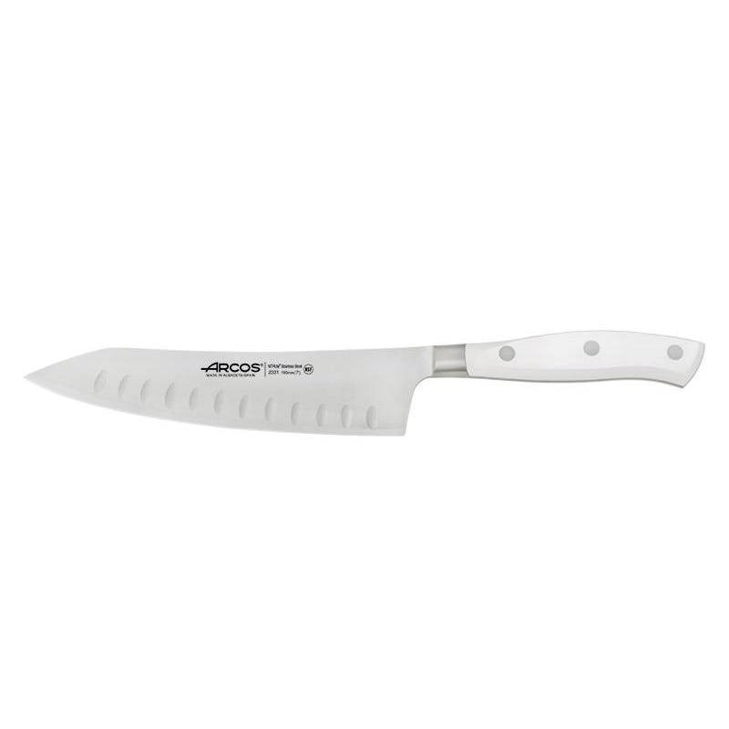 Set 3 cuchillos cocina Arcos Riviera blancos