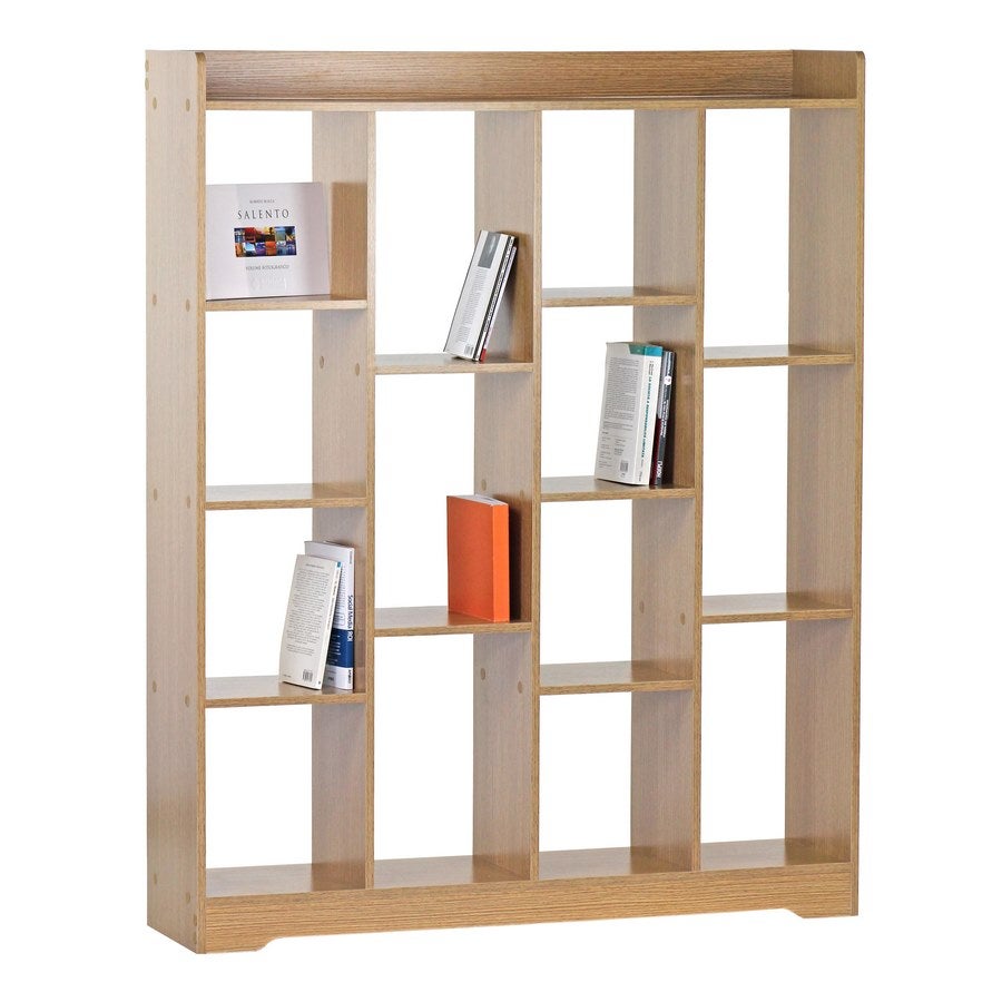 Libreria in Legno Massello 200x121x36 cm, Libreria Divisoria Ambiente per  Casa e Ufficio, Libreria a Cubi