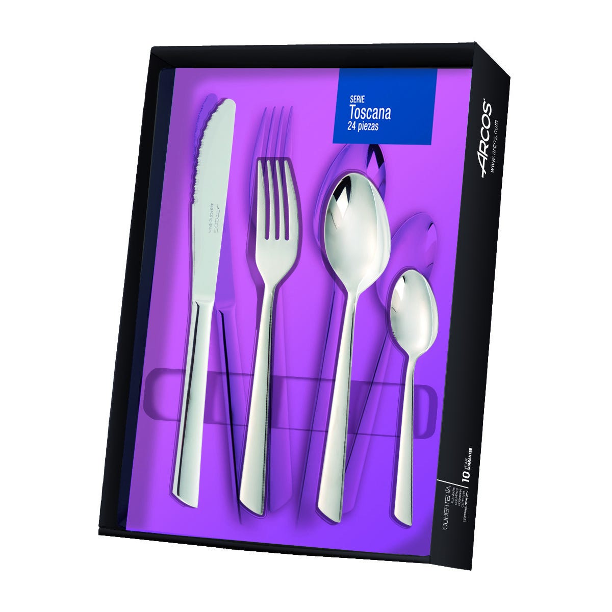 Arcos Serie Capri, Tenedor de postre Tenedor para tartas, Monoblock de una  pieza en Acero Inoxidable 18y10 y 160 mm, Color Plata : : Hogar y  cocina