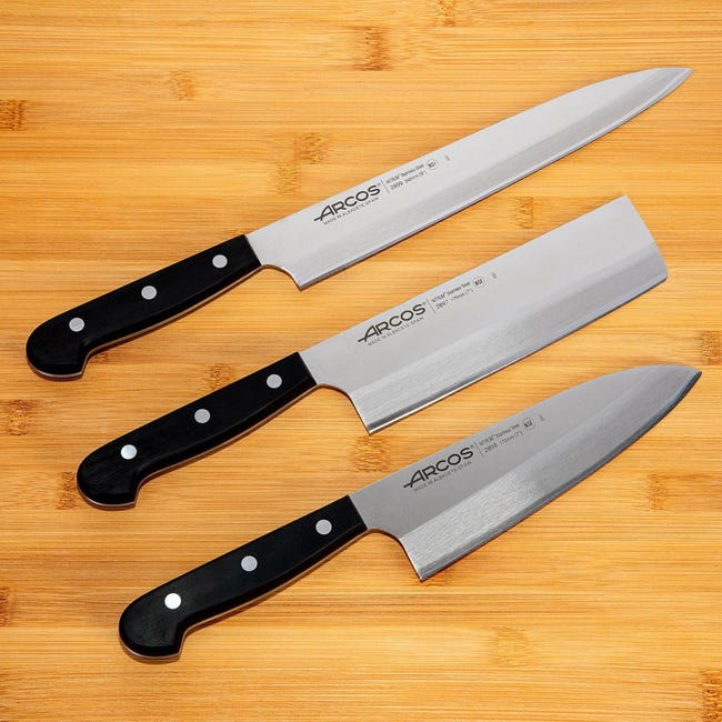 Arcos Juego de cuchillos, Cuchillo Japones Arcos, 4 piezas