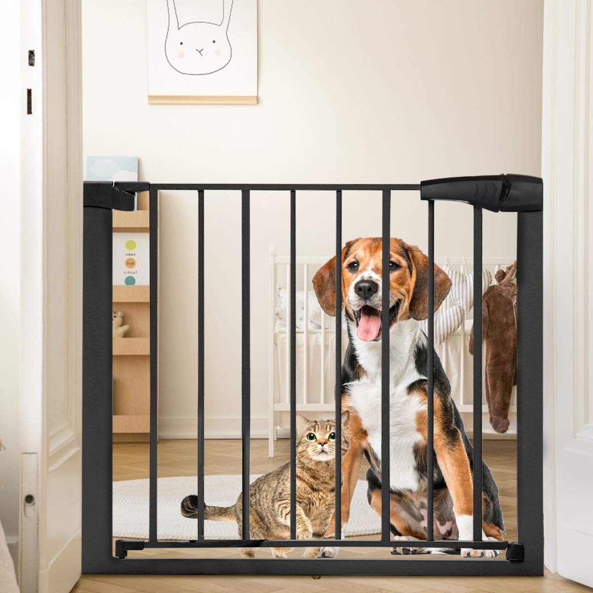 Barrera Para Perros y Bebes 29-47 Puertas Perros Puerta De Seguridad  Escalera