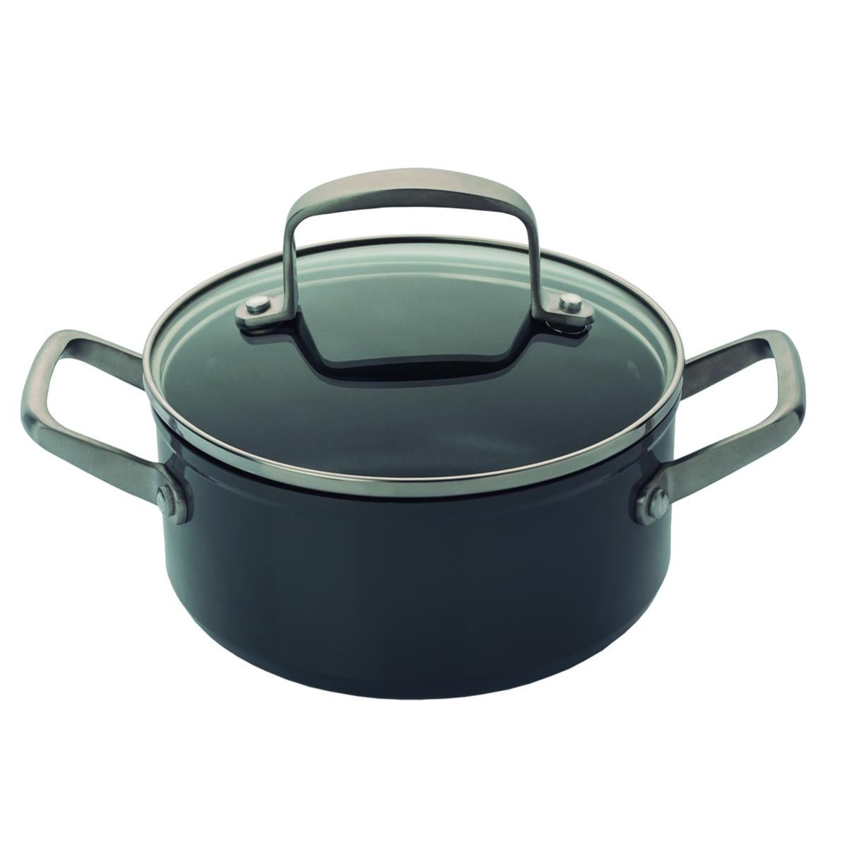 Mixler Cook Set Pentole 10 Pezzi: Alluminio Forgiato Antiaderente Bronzo, Adatte A Tutti I Fuochi