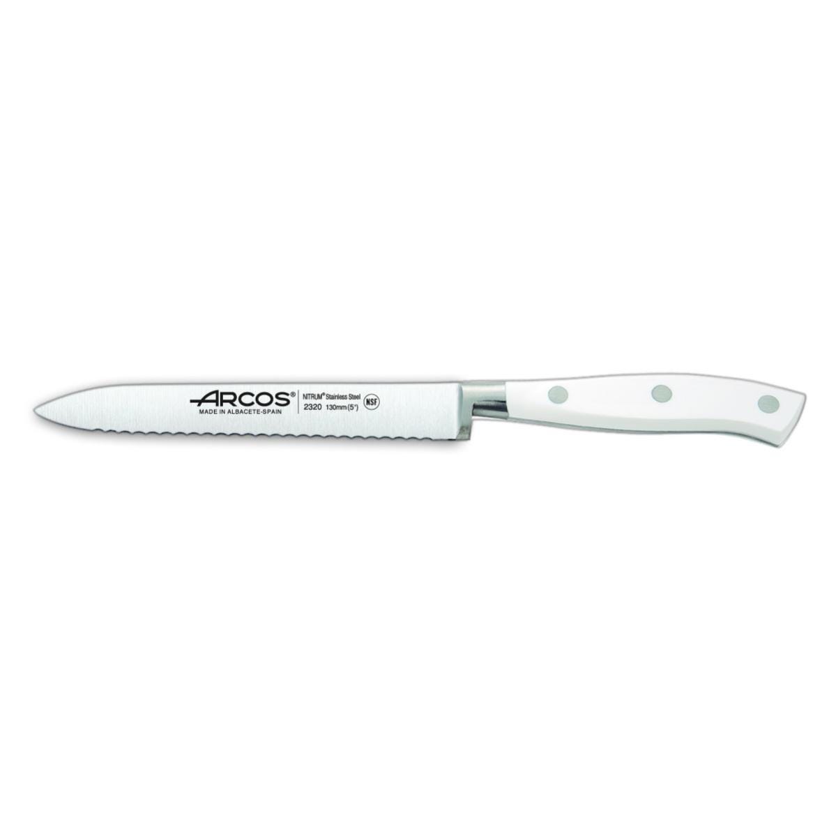 Comprar cuchillos profesionales santoku serie Riviera Blanc de Arcos