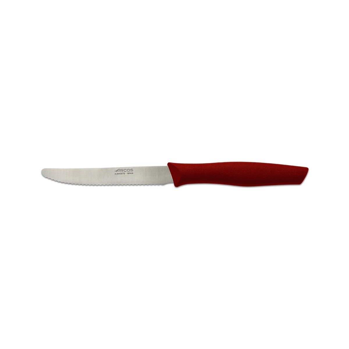 Cuchillo de mesa 11cm mango rojo Arcos