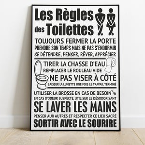 RAPIDE] Affiche Toilettes Propres Humour