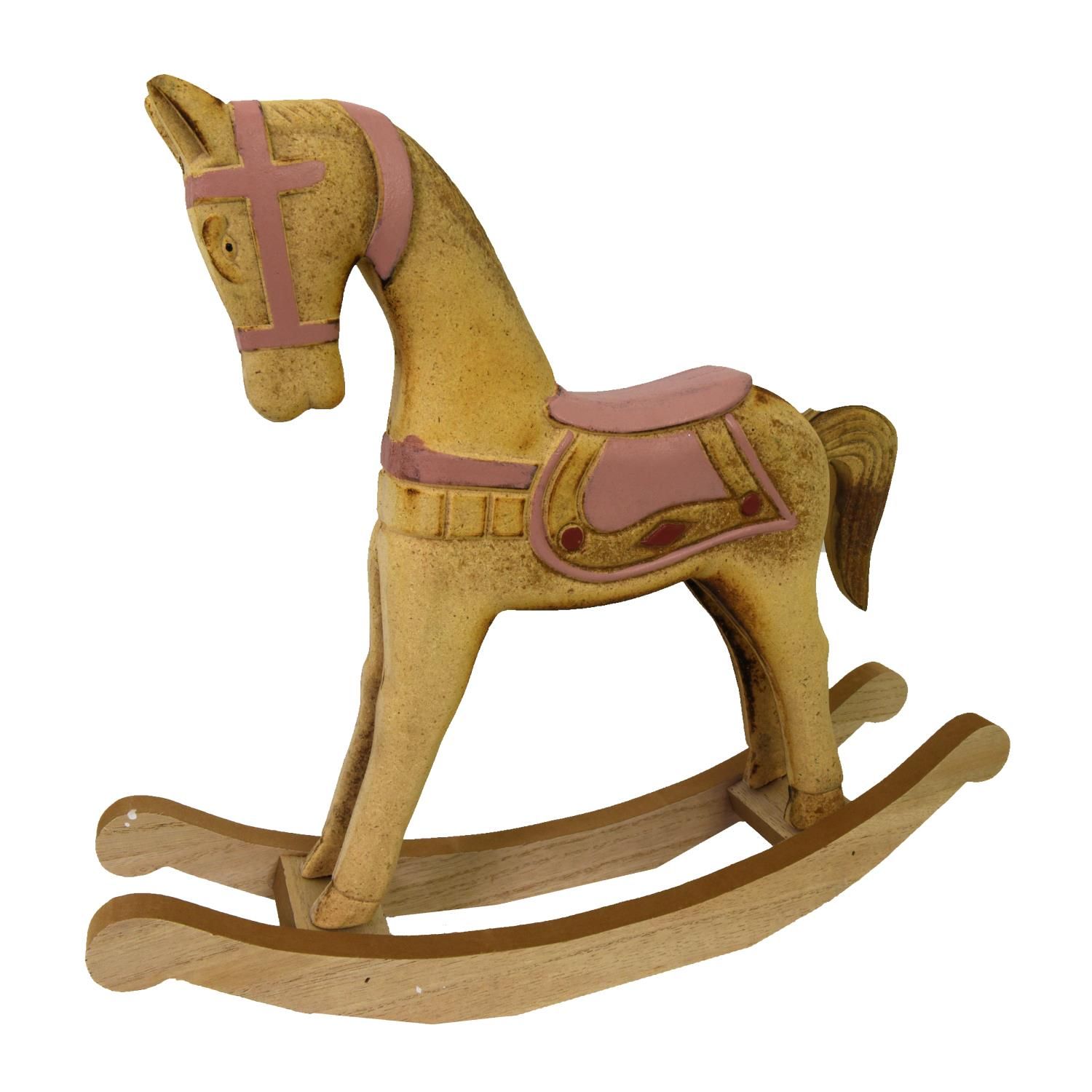 Cheval bascule en bois rose et marron cm38x8h33 5 Leroy Merlin