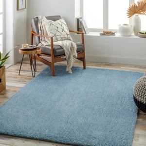 Tapis Scandinave Bleu en coton COTONA