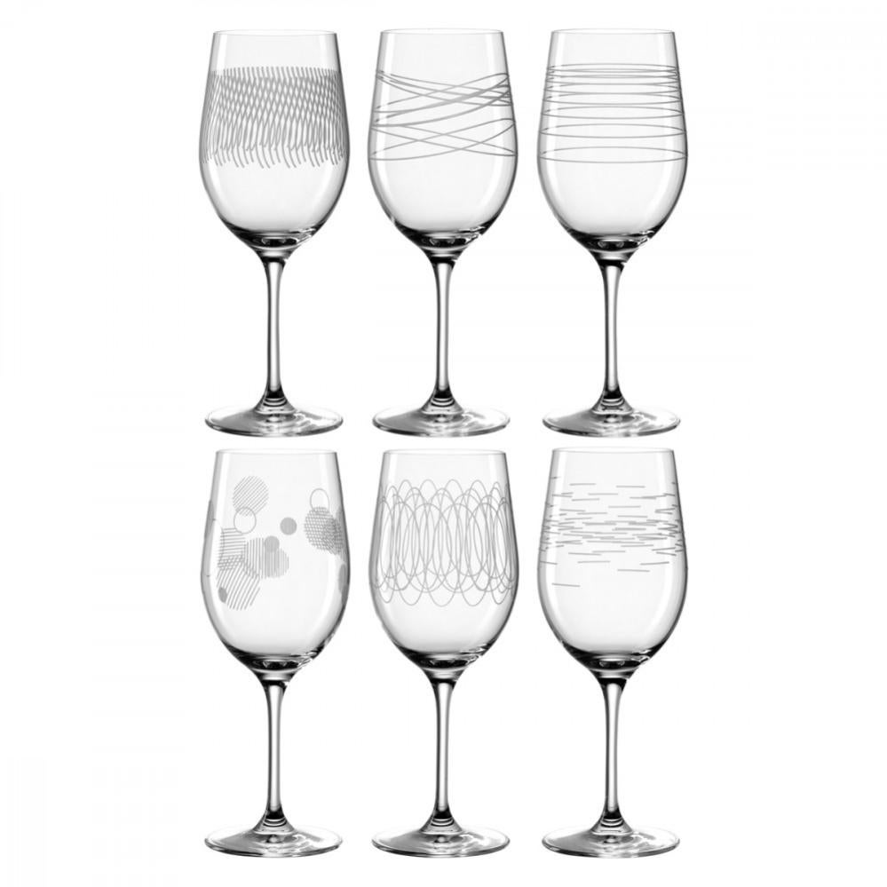 Opera Maison Set 6 Bicchieri Da Vino In Cristallo Italiano RCR - 23 Cl, Altezza 20,5 Cm, Lavabili In Lavastoviglie - 4