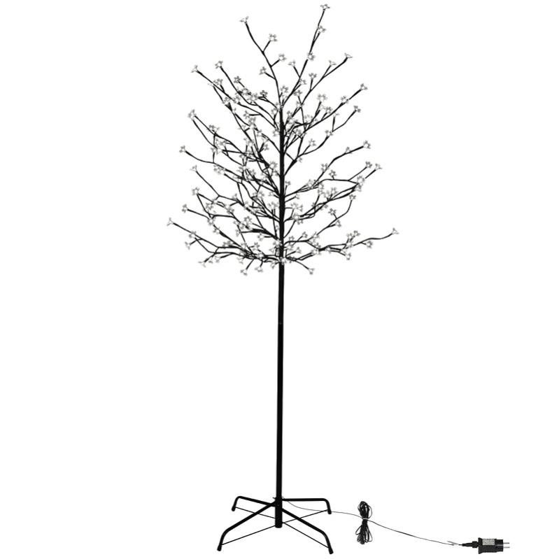 Natale Albero Pre Illuminato Artificiale Topiaria 900 Caldo LED Bianchi