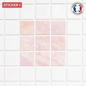 Bibi Blocksberg Sorcière Stickers carrelage rose film adhésif salle de bain  enfants Fenêtre Sticker 10 carreaux 15x15 cm