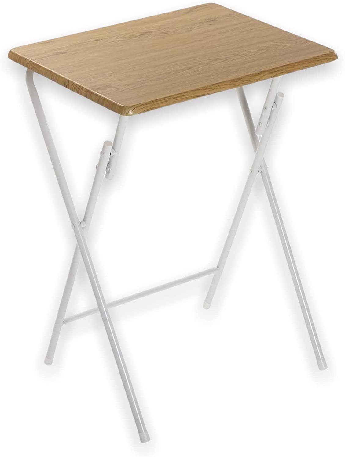 Portable Mdf Table TIENDA EURASIA - Table pliante portable en MDF et métal, 37,5x47,5x65,5 ...