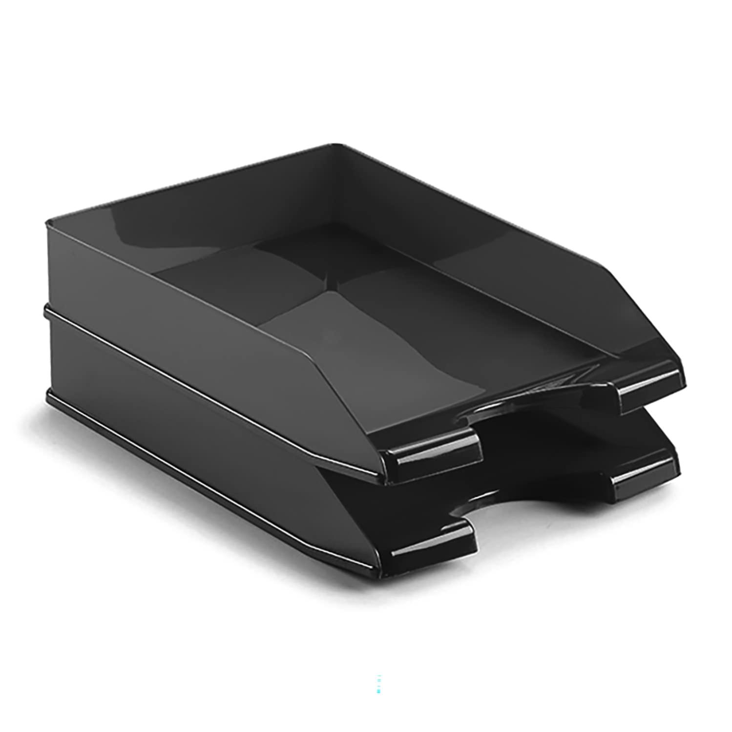 tienda-eurasia-lot-de-2-bacs-porte-documents-de-bureau-empilables-35-x