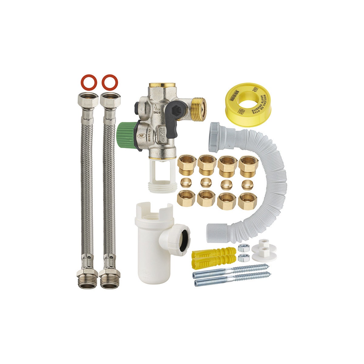 Kit complet d'installation chauffe-eau avec Groupe de sécurité - accessoire  chauffe-eau électrique - Watts