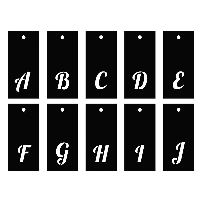 Alphabet et chiffres noirs (70x100)