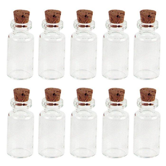 Bottiglie Di Vetro Da 10 Pezzi Con Bottiglie Di Vetro Trasparente - Foto 8