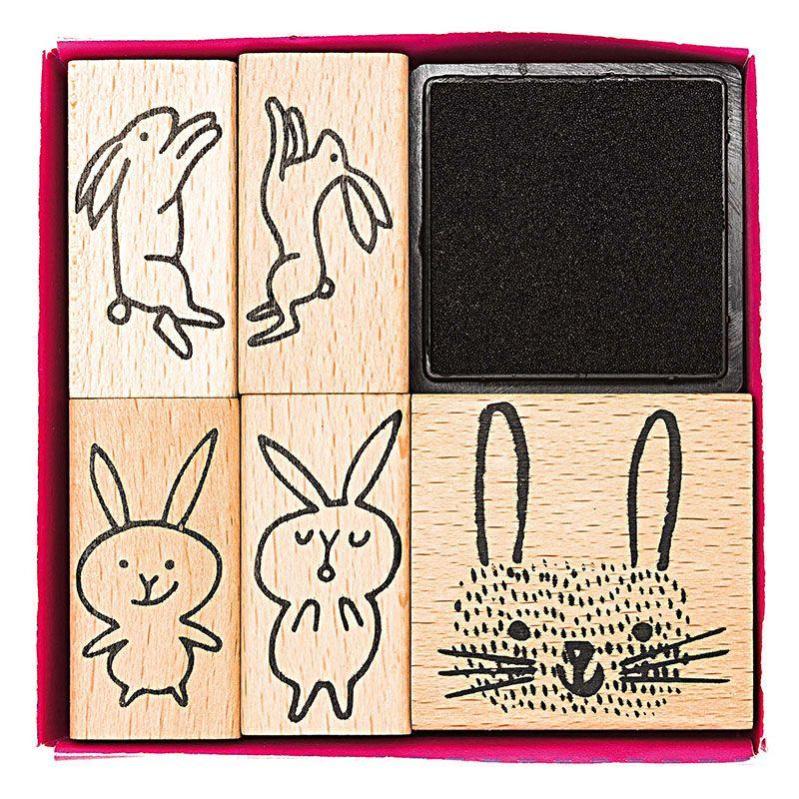 Lot De 40 Tampons En Bois Avec Lettres, Chiffres Et Symboles - Pour Scrapbooking Et Cartes - Inclus Encreur