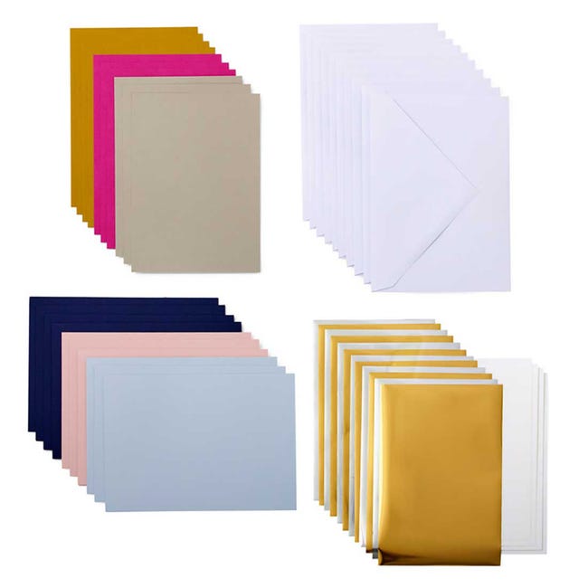 10 cartes et enveloppes et feuilles de foil multicolores Cricut 15,9 x  11,43 cm - Cricut Joy - Cricut