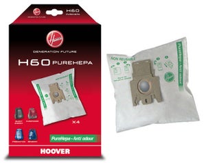 10 Sacs aspirateurs pour Hoover H60 Sensory SN70, Telios, Arianne