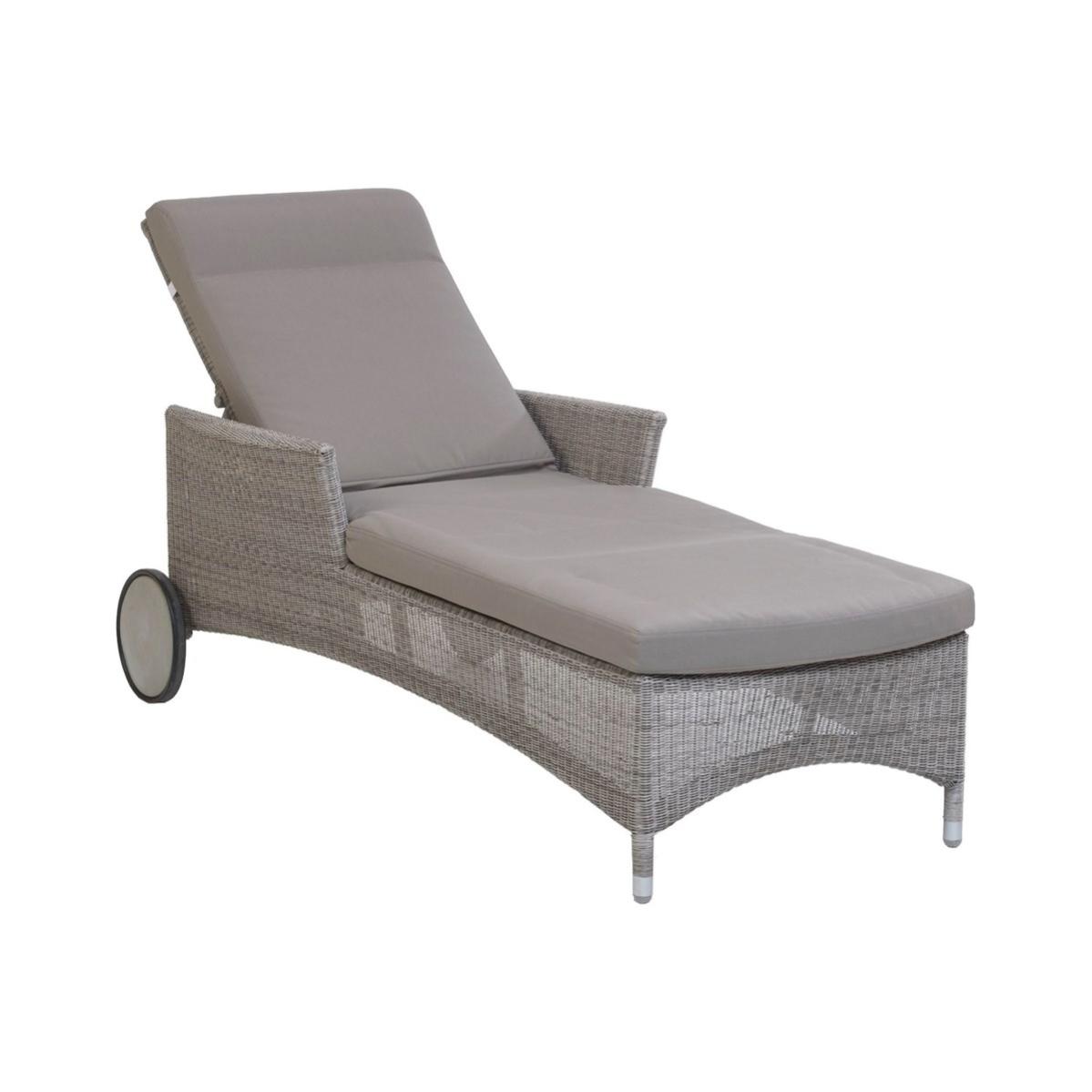 Chaise longue jardin ATOLL Leroy Merlin