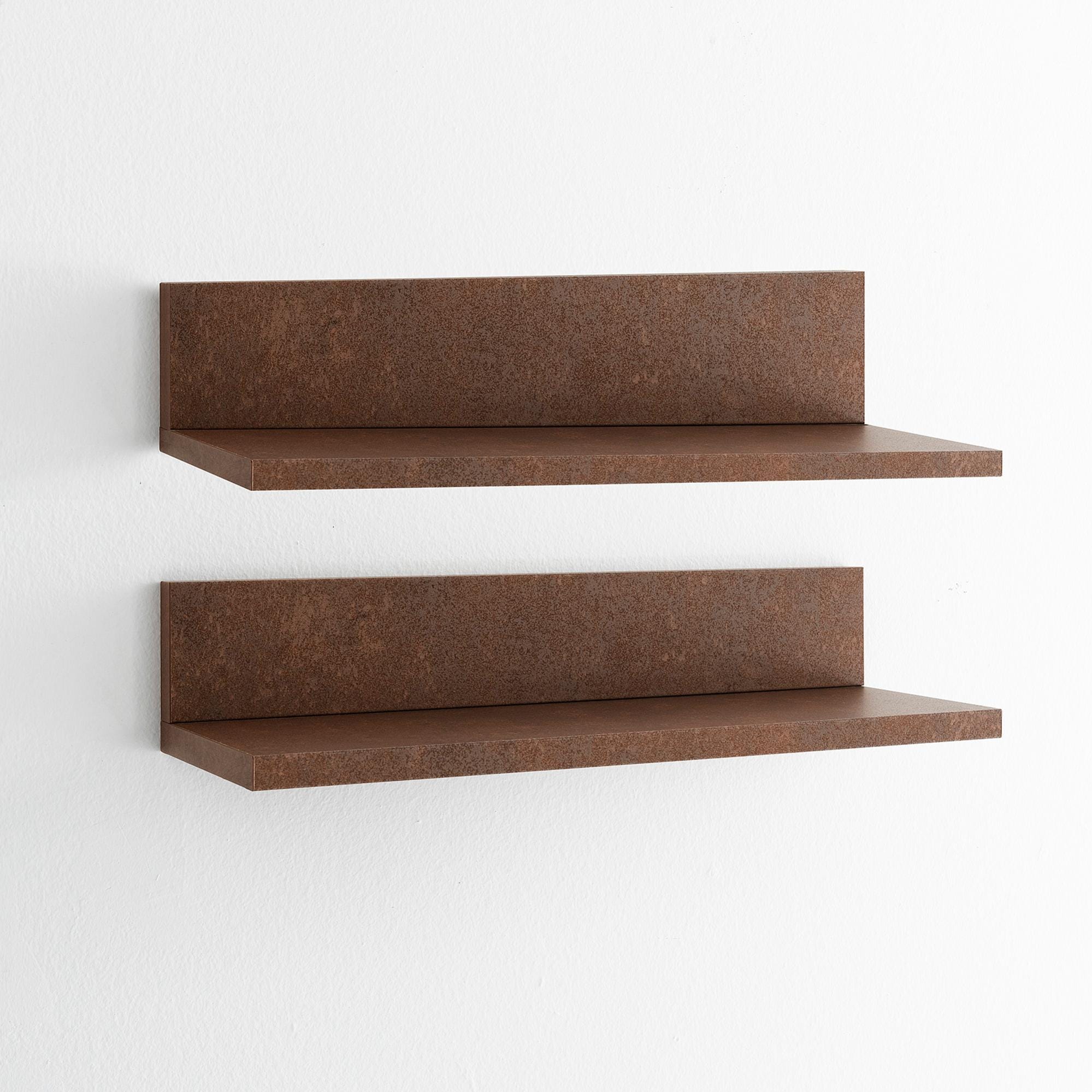 Coppia mensole a muro colore Olmo H2,2x120x23cm Coppia mensole a muro colore Olmo H2,2x120x23cm