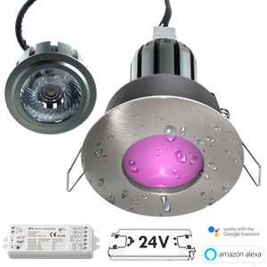 Ampoule LED 6W dimmable spot RGB 3000K GU10 230V LED RGBW télécommande IR  chromothérapie