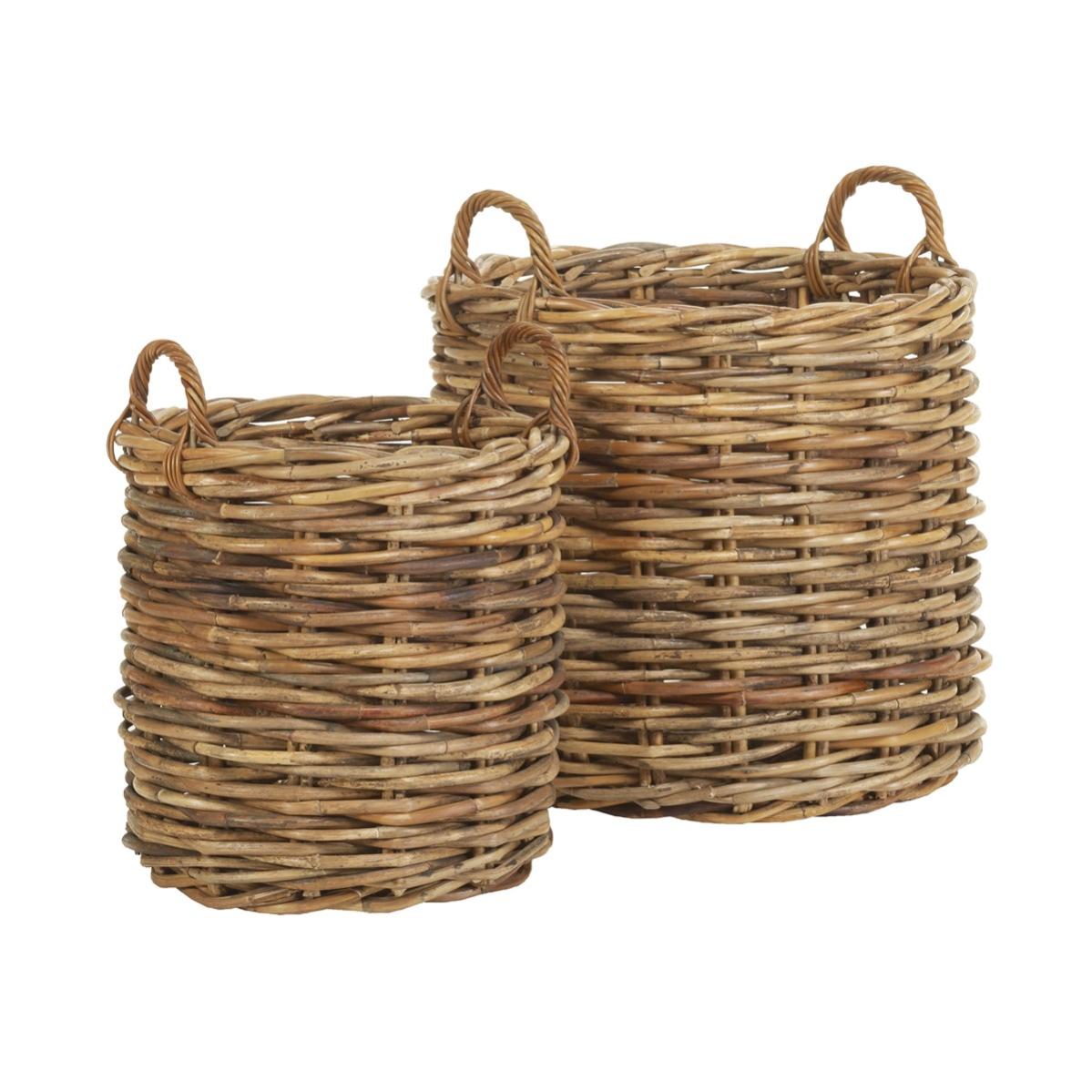 Cache Pot En Osier Tressé | Royaume Des Jardins