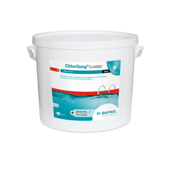 Chlore Bayrol Chlorilong Classic Bloc 500 g Traitement d eau 10 kg
