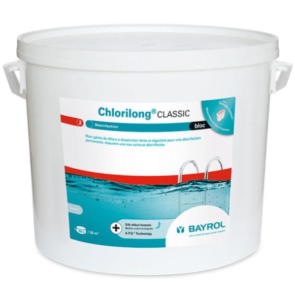 Chlore Bayrol Chlorilong Classic Bloc 500 g Traitement d eau 10 kg