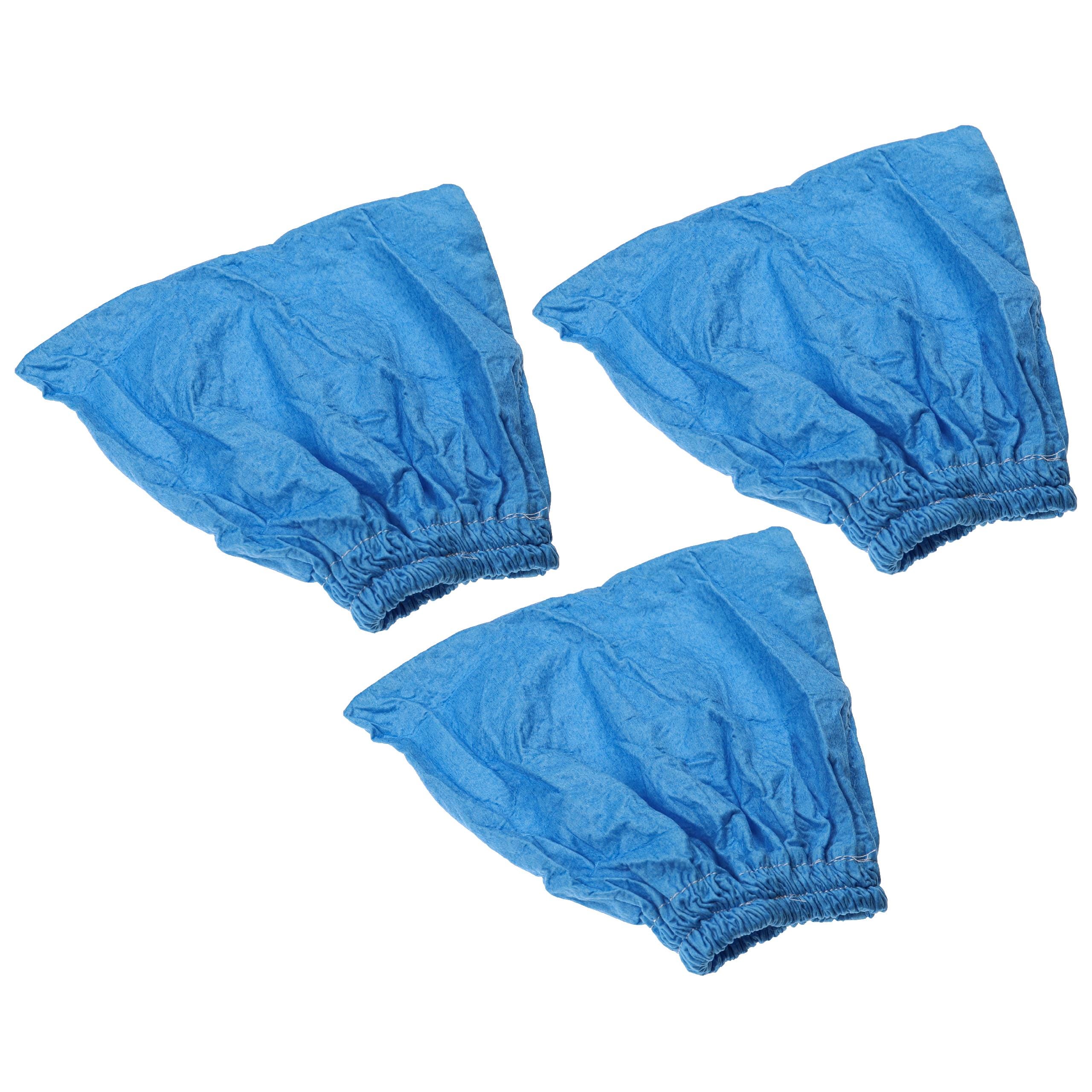 5 x Filtre textile/Filtre à poussière, Pochette en tissu bleu, Parkside  PNTS 1300 C3 Lidl Ian 279418 auswaschbarer Filtre Moteur pour Aspirateur