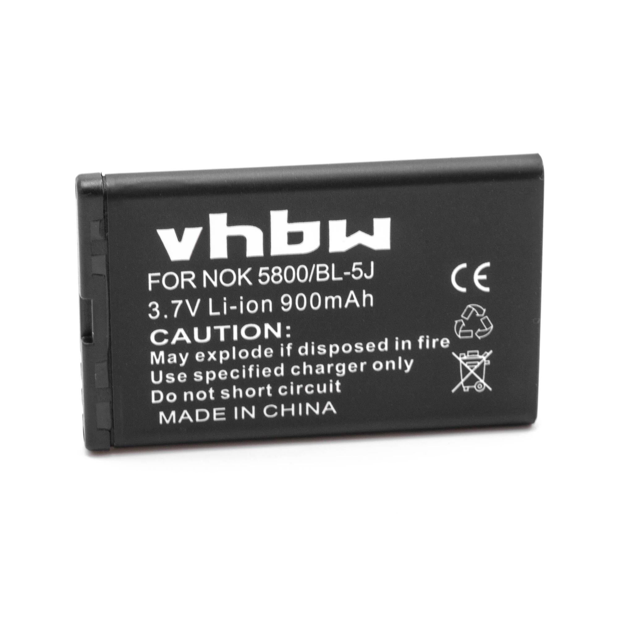vhbw Li-Ion batterij 900mAh (3,7V) geschikt voor mobiele telefoon