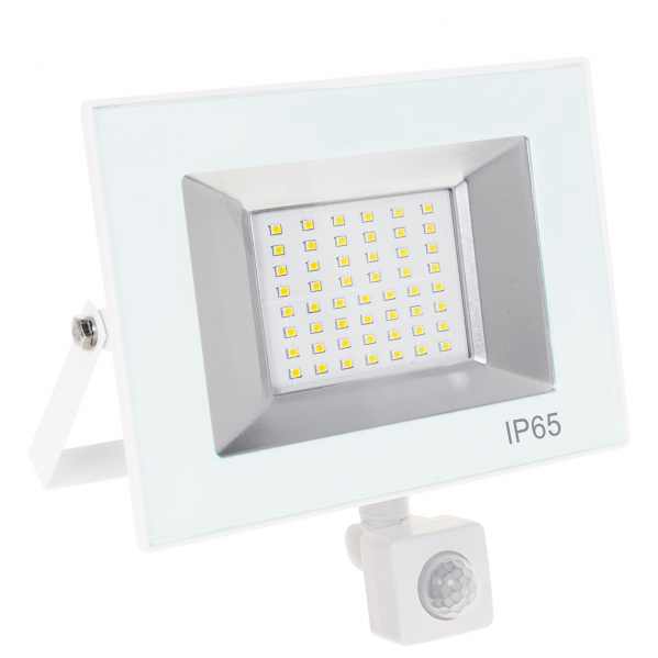 Proyector led kolyma blanco con sensor 50w luz fría
