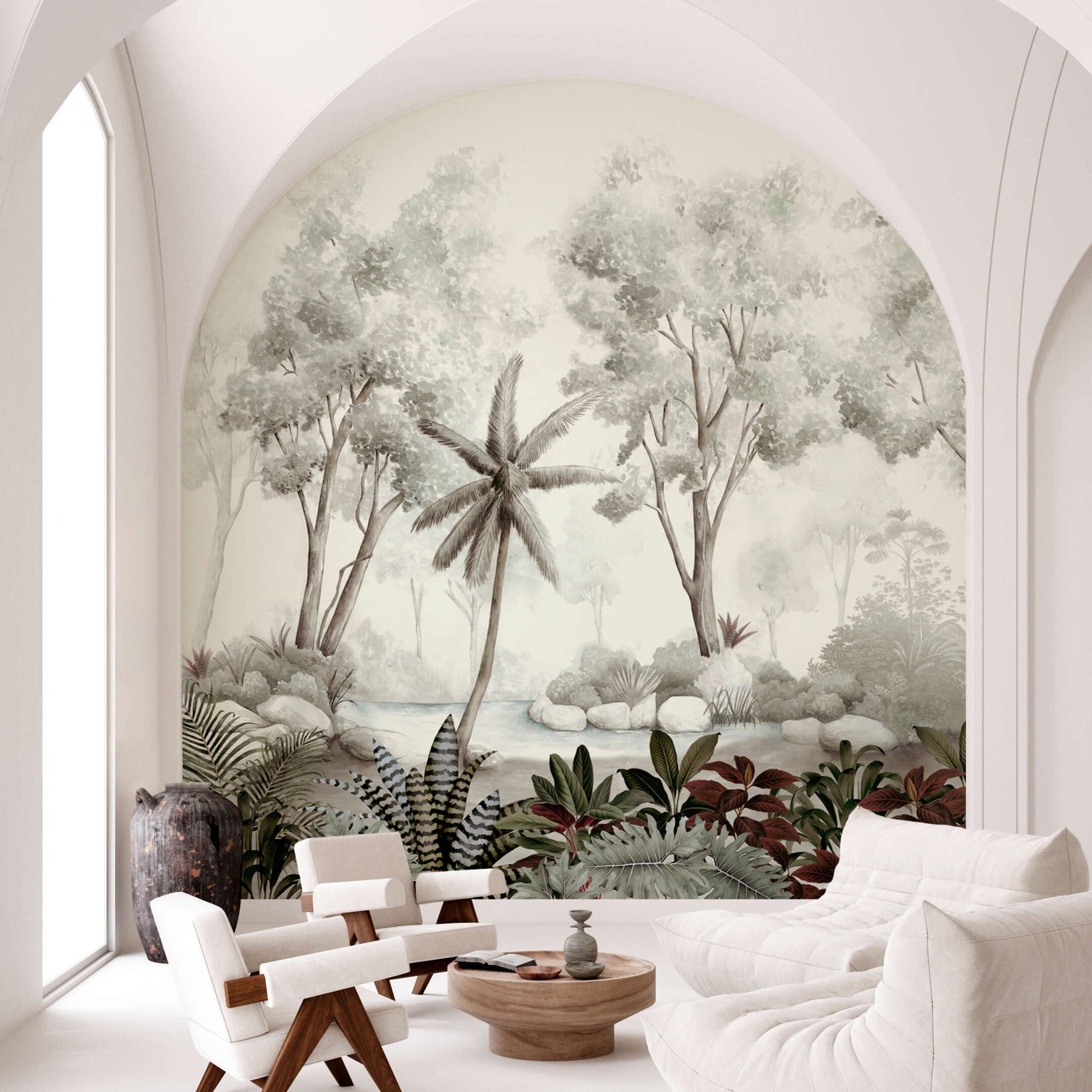Papier peint panoramique - Jungle et Koala - Forêt tropicale - 280cm x  425cm (L x l) - Koala's Paradise