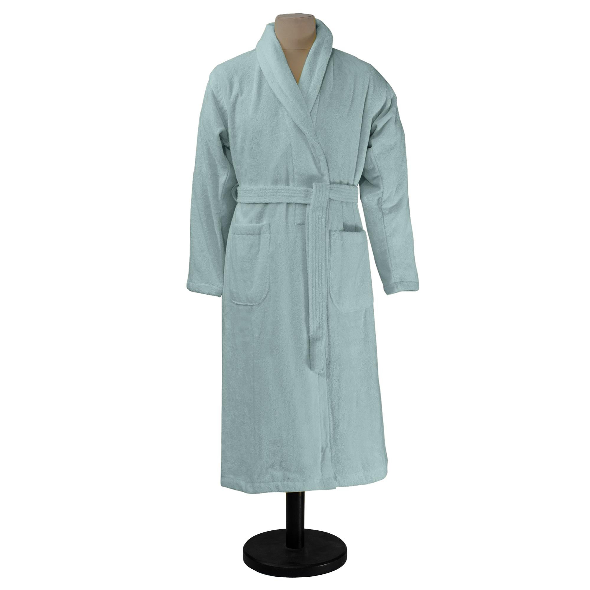 COLORFULLEAF Peignoir De Bain Femme 100% Coton Léger Long - Manches Longues, Poches, Idéal Sauna Et Détente