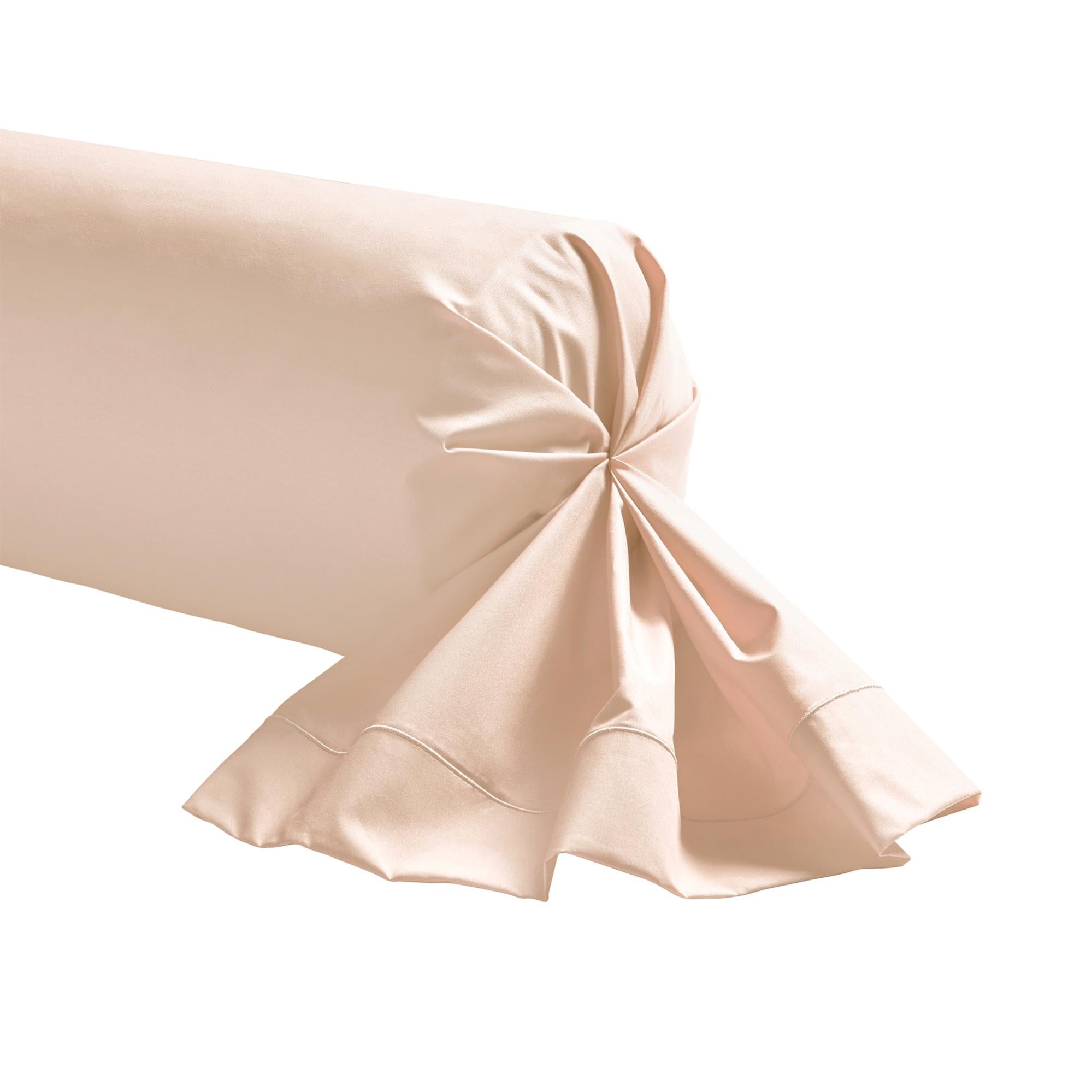 Taie De Traversin Atmosphera Carina 85x185cm - Coton Beige - Lavable Machine