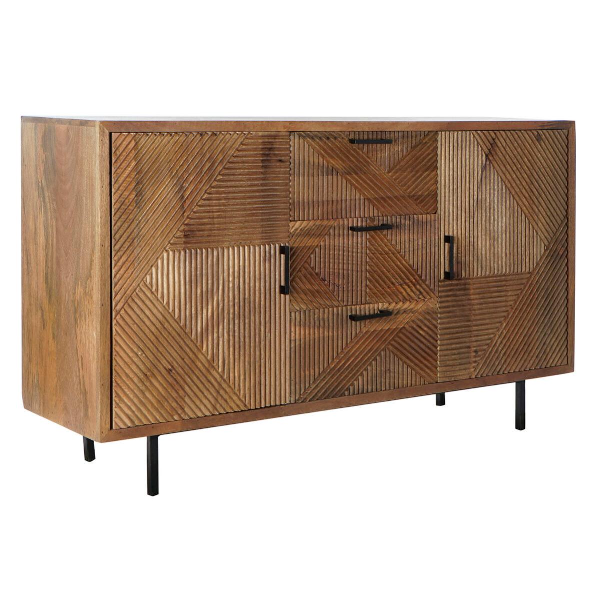 Buffet DKD Home Decor Naturel M tal Bois De Manguier 145 X 40 X 86 Cm buffet-dkd-home-decor-naturel-m-tal-bois-de-manguier-145-x-40-x-86-cm