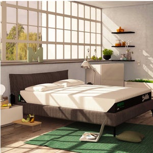Baldiflex Materasso in Waterfoam Matrimoniale Power, con Rivestimento in Aloe Vera Fascia 3D Massaggiante, Ergonomico, Traspirante, Antiacaro (170x190 cm + 2 Cuscini Omaggio