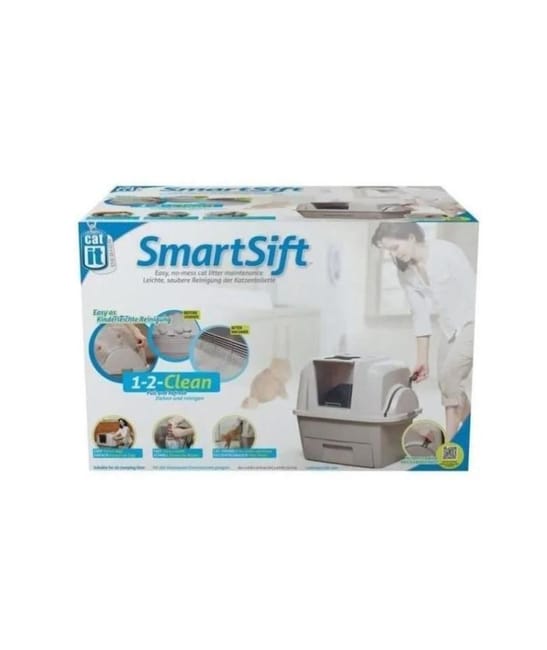 Arenero auto limpiable con Airsift para Gatos Catit smartsift