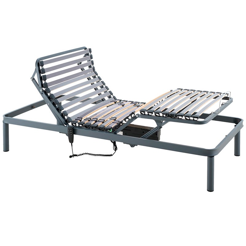 Cama articulada eléctrica 5 planos láminas basculantes - 150x190 cm